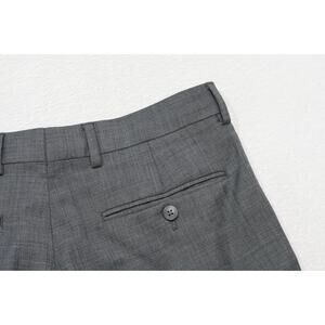 Penguin Munsingwear Gray Wool-Poly Dress Pants Stretch Flat Mens Size 32 x 32